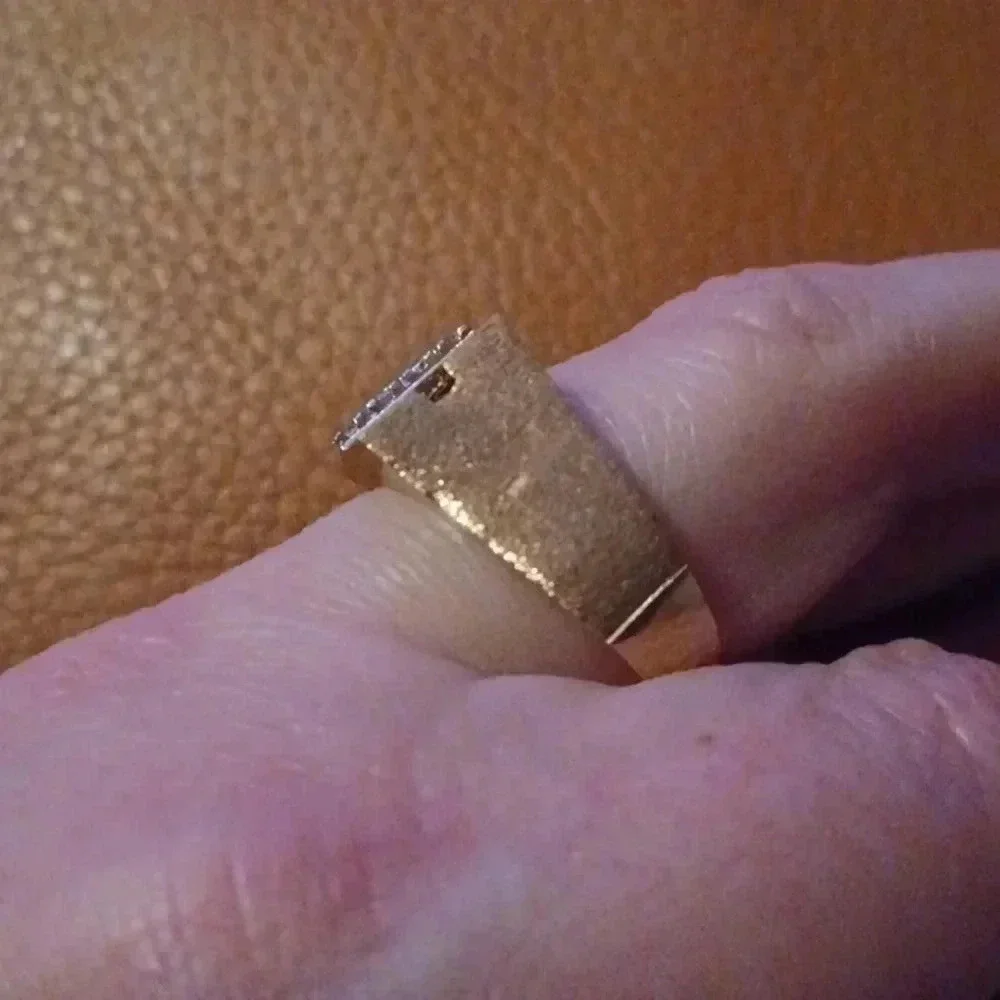 Gold plated men's ring